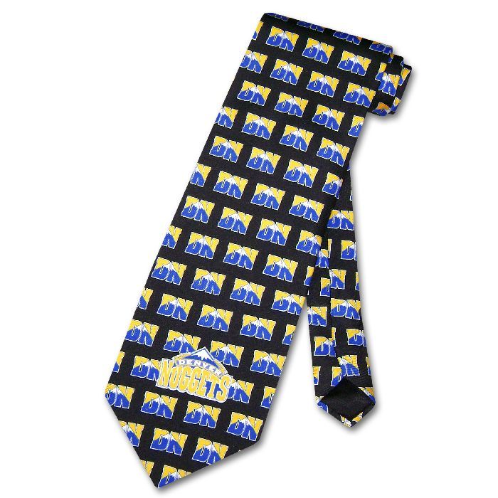 Denver Nuggets Silk Necktie Logos NBA Mens Neck Tie New