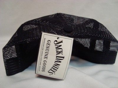 Jack Daniels Field Tester Hat Baseball Style Hat Cap  Black Mesh NWT