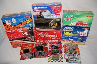 Lot 9 NASCAR 1 24 Scale Die Cast Cars 10 NASCAR 1 64 Scale New NIP