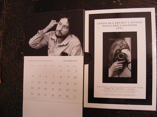 Linda McCartneys Sixties Postcard Calendar 1993 Hendrix Dylan Janis