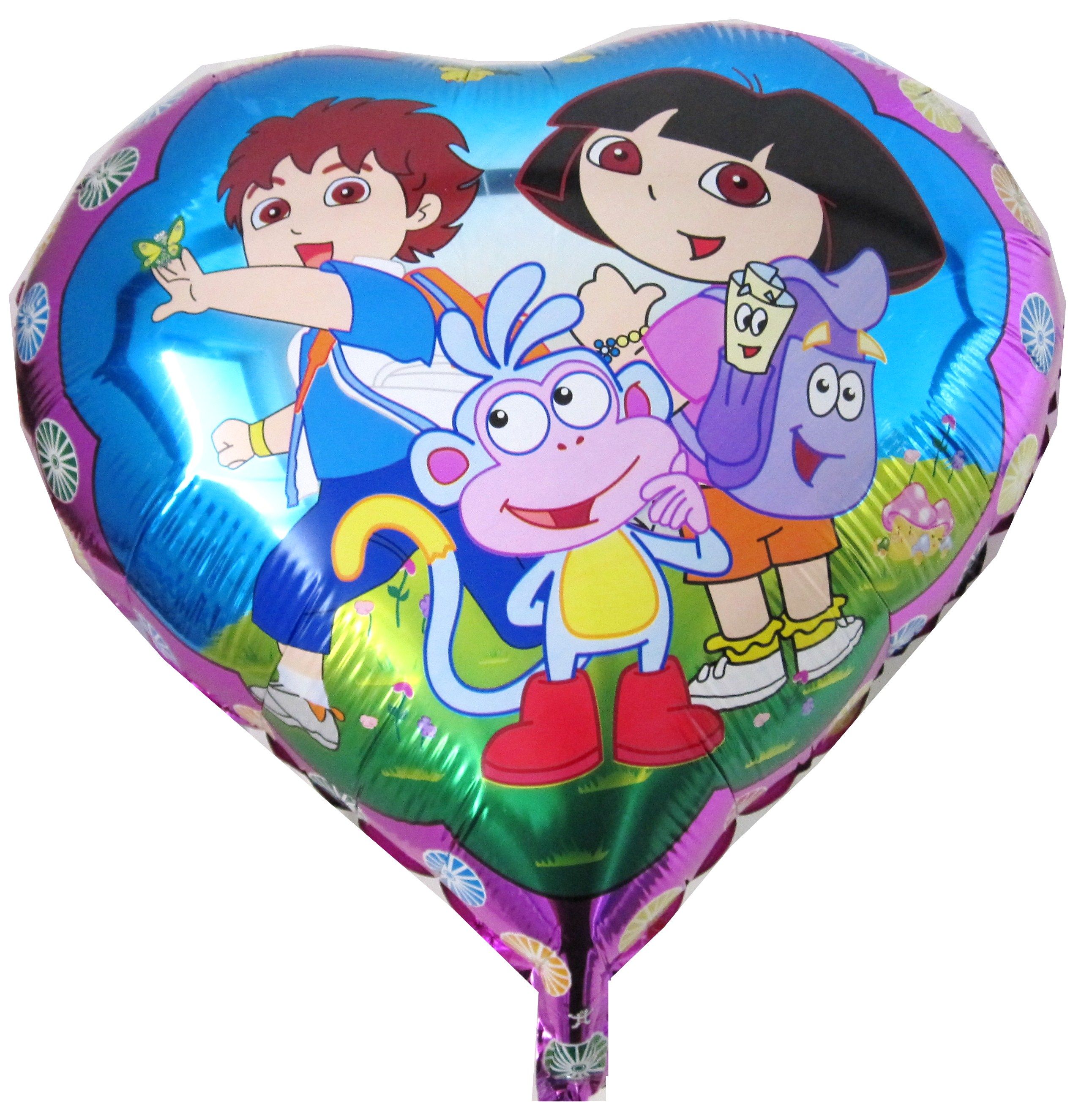 This Dora the Explorer and Go Diego Go foil balloon measures approx