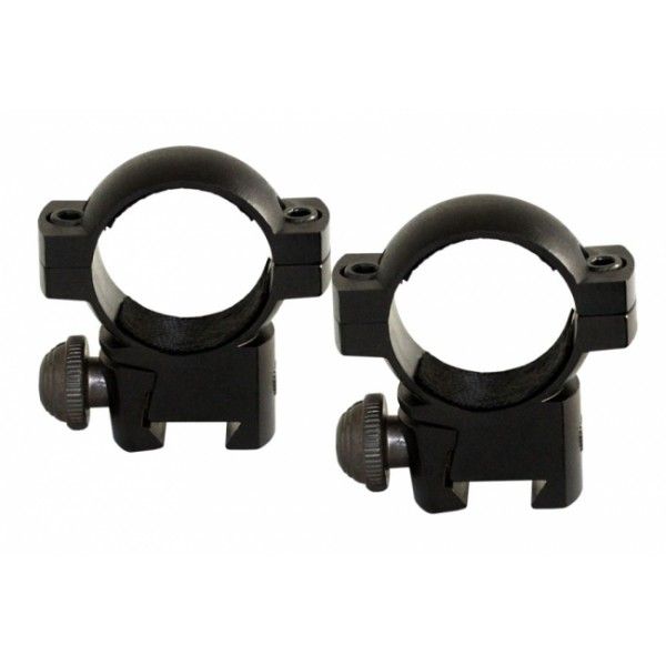 Aim Sports 1 Rings 3 8 Dovetail Low Profile Matte Black QD10M