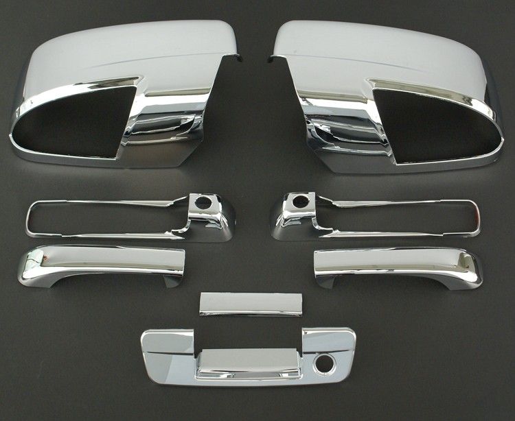 2009 2011 Dodge RAM 3D Chrome Door Mirror Tailgate Handle Cover