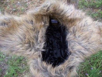 New Wool Trooper Bomber Black Faux Fur Winter Lined Hat