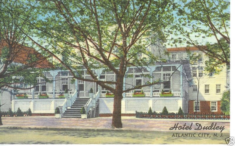  Atlantic City NJ Hotel Dudley 1951 Linen P C