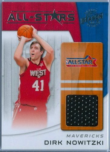 DIRK NOWITZKI 2010 11 PANINI SEASON UPDATE ALL STAR GAME USED JERSEY