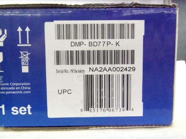 Panasonic Smart Network Blu ray Disc Player Model DMP BD77P K