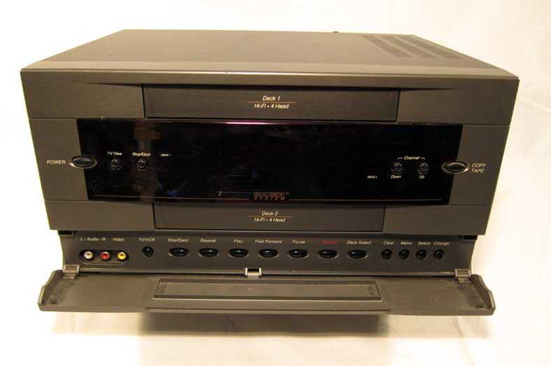 Go Video GV 6060 Dual Deck VCR VHS Player Recorder Duplicator Rio L K