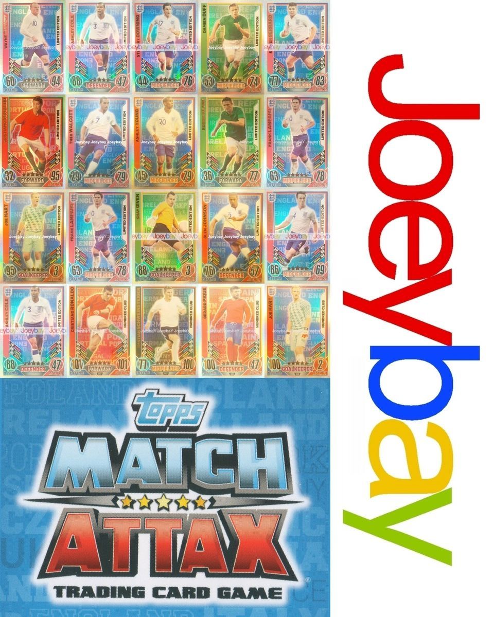 Choose Euro 2012 Limited Editon or Hundred Club Match Attax Card