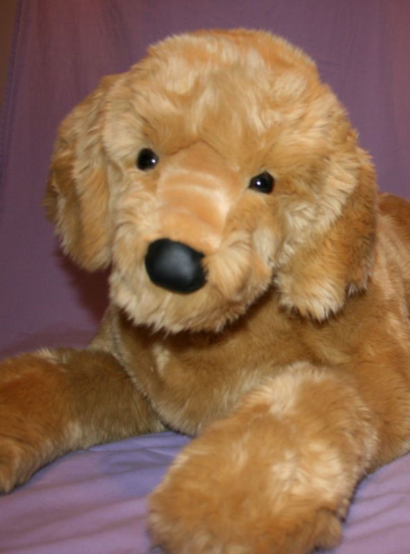 Sherman Douglas Giant 46 Plush Golden Retriever Stuffed Animal Dog