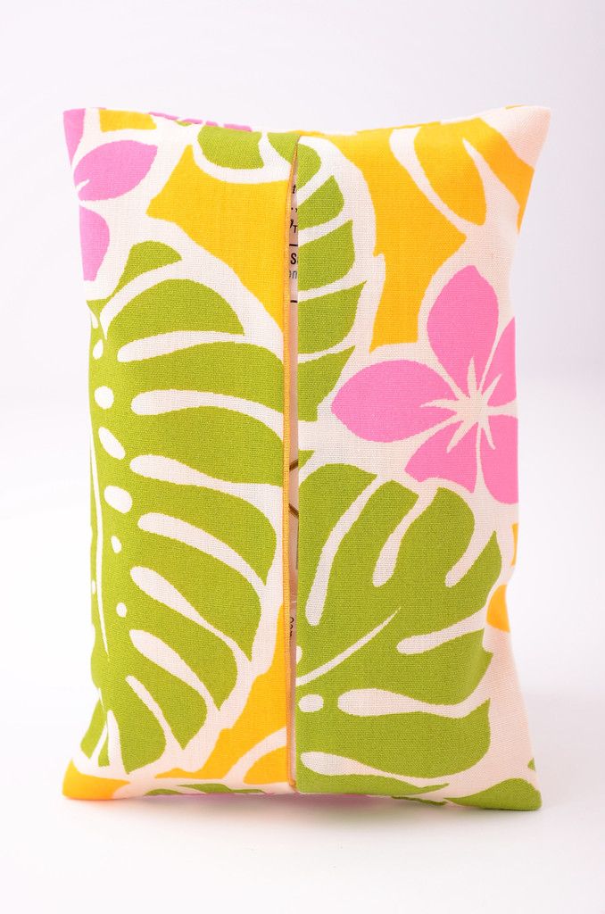 HANDMADE Pocket Size Tissue Kleenex Holder   Hawaiian Lauhala Leaves