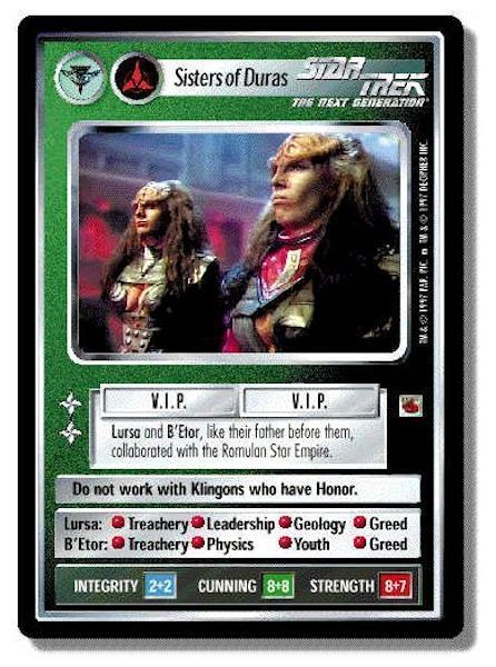 Star Trek CCG 1E The Fajo Collection Sisters of Duras