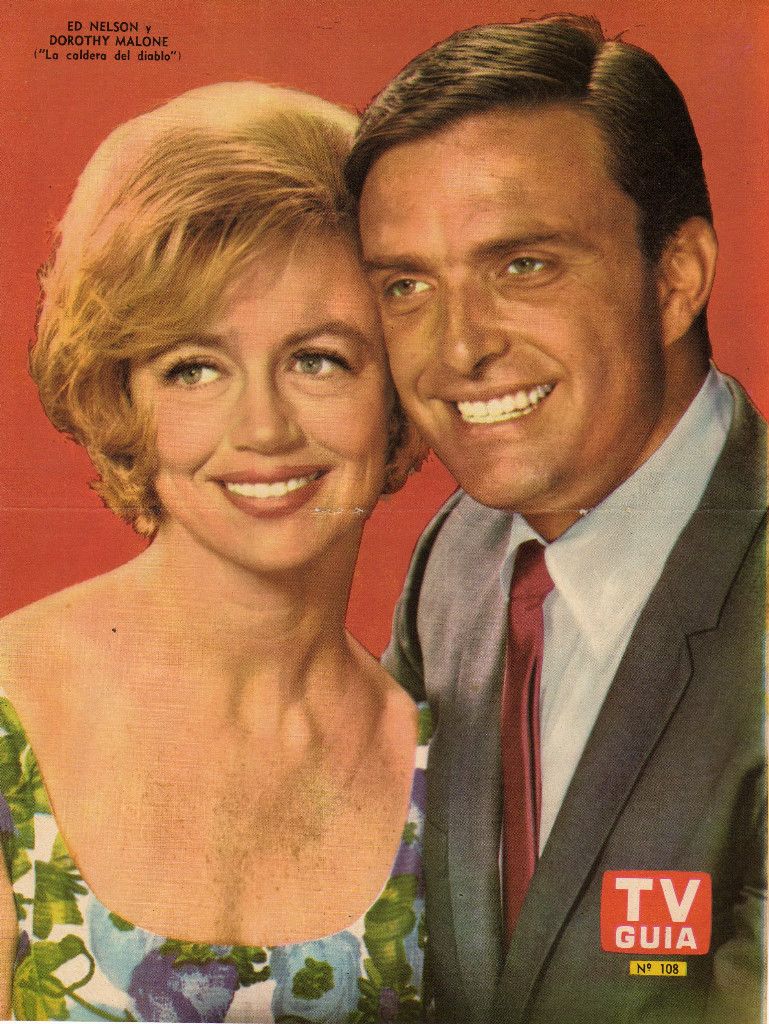 PEYTON PLACE ED NELSON DOROTHY MALONE VINTAGE CELEBRITY POSTER