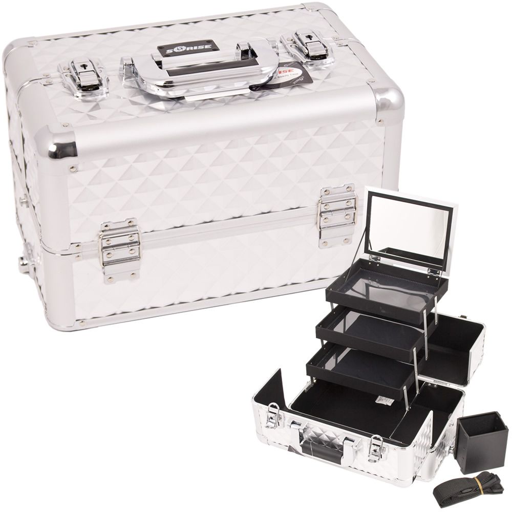 Makeup E Series Top Cosmetic Case Expandable to Full Rolling Train