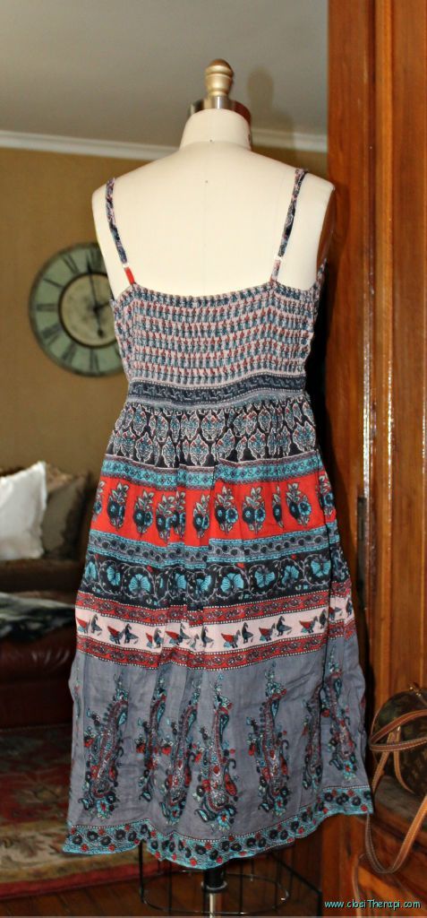  70s Boho Hippie • Festival • Paisley Morocco Sun Dress OS