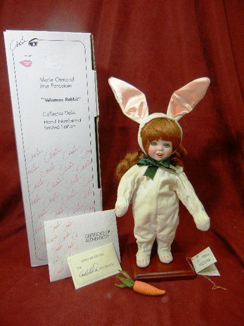 Marie Osmond Knickerbocker Doll in Box Velveteen Rabbit Kelly