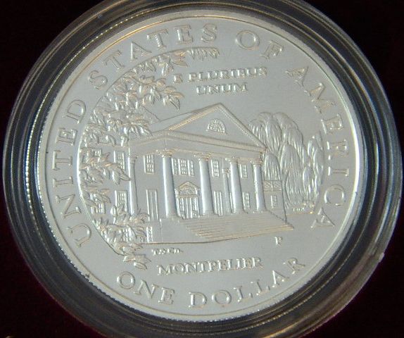 1999 Dolley Madison Commemorative Dollar Uncirculated Coin 90 Silver w