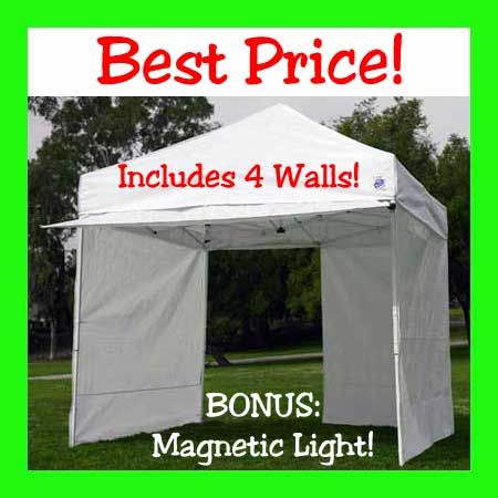 New EZ Up 10 Commercial Canopy Walls Fair Tent Bonus