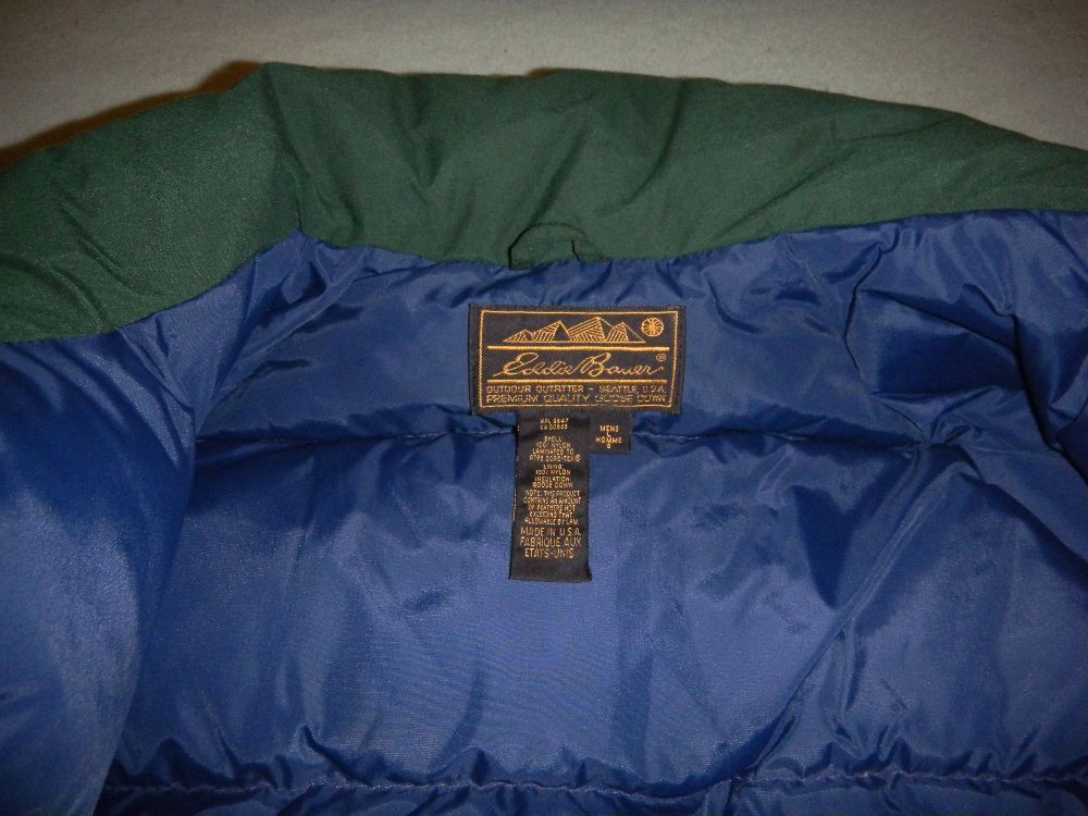 Eddie Bauer Ridge Line Premium GOOSE Down Gore Tex Jacket Warm Dry