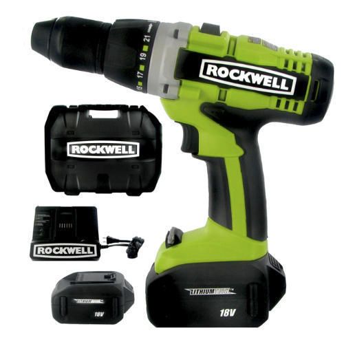 Rockwell 18 Volt Lithium ion Cordless Drill Driver Kit