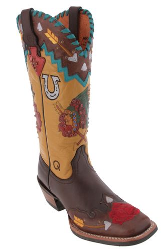 Ariat Mesa Brown Holly Rose 10008768 Womens Cowboy Boots