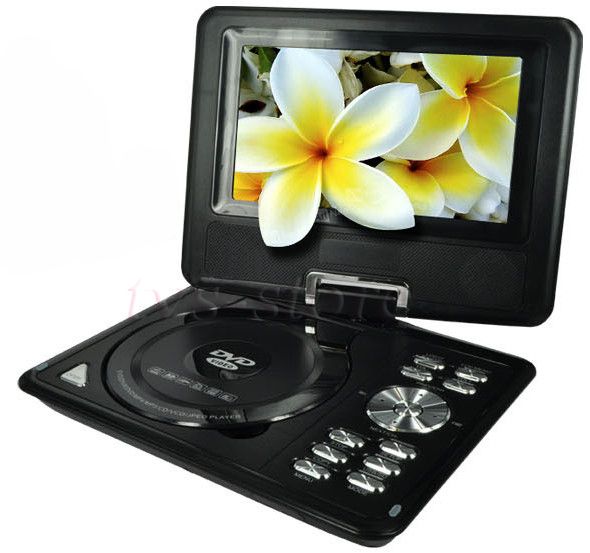 Portable DVD Player Game USB Avi SD Swivel Flip  LCD Screen