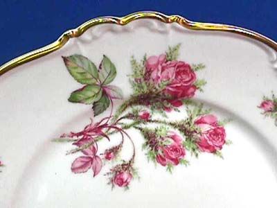 Edelstein Bavaria China Moss Rose 16703 Dinner Plate