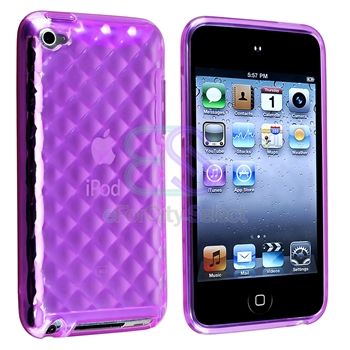 6X TPU Gel Hard Soft Skin Case Cover for iPod Touch 4 4th Gen Screen
