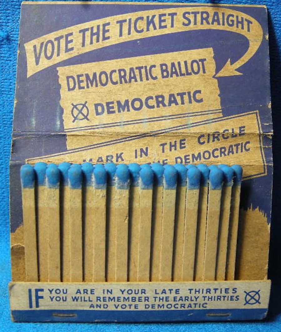  WV Cleve Bailey for Congress C 1948 w C Marland Matches Norsv