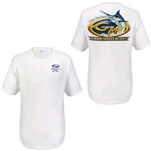 Grady White Boats Marlin Design White s s T Shirt 3XL