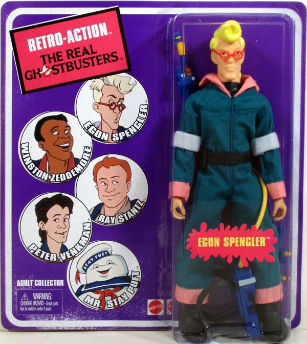 Real Ghostbusters EGON SPENGLER Retro Action figure Mattel NIP