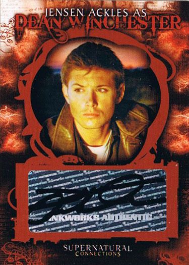 Supernatural Connections A1 Jensen Ackles Autograph Dean Winchester