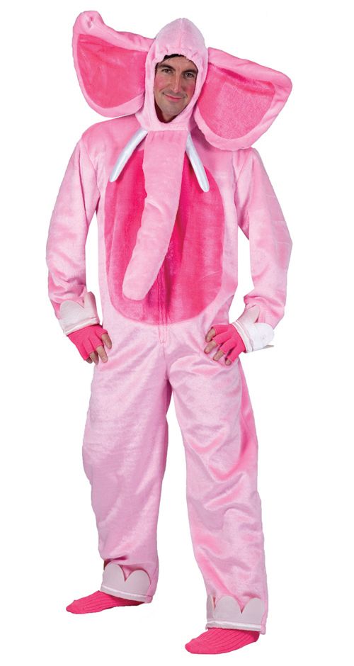 Funny Adult Mens Womens Pink Elephant Halloween Costume Std