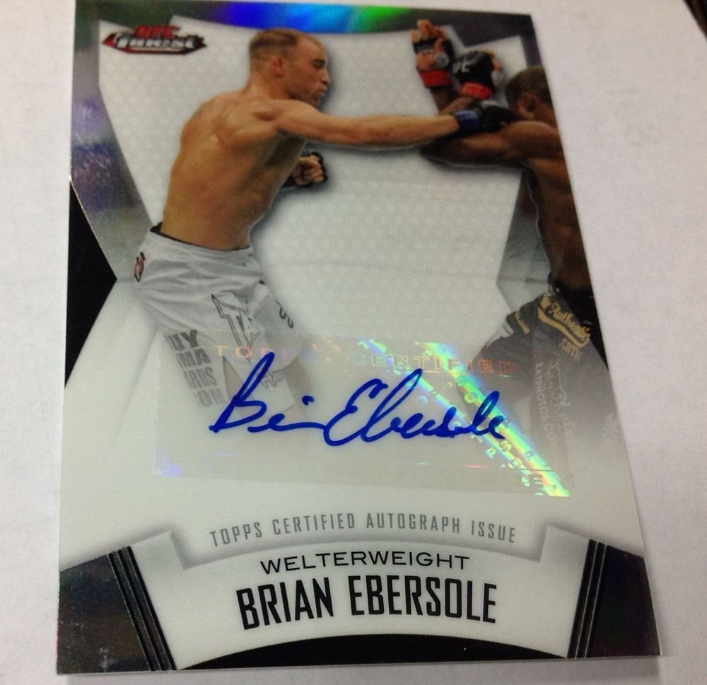 2012 Topps UFC Finest Auto Brian Ebersole