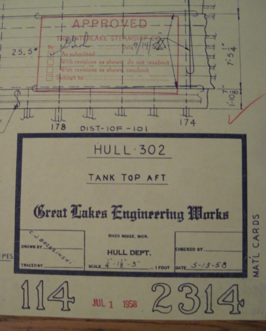  Freighter Herbert C Jackson Hull 302 Tank Top aft Blueprint