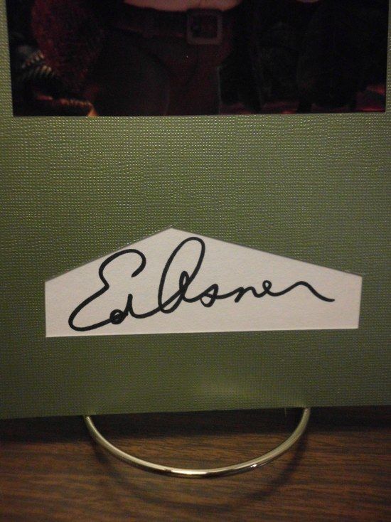 Ed Asner Autograph Up Pixar Display Signed Signature COA Authentic