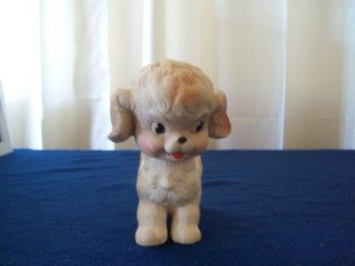 Vintage Sun Rubbber Dog with Squeaker by Ruth E Newton