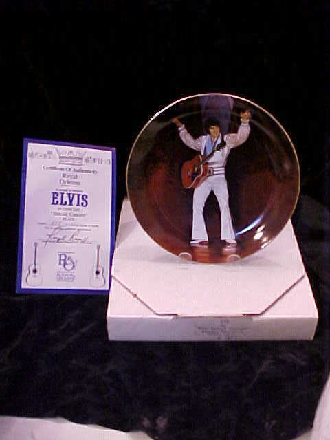 Elvis Detroit Concert Plate by Royal Orleans M I B