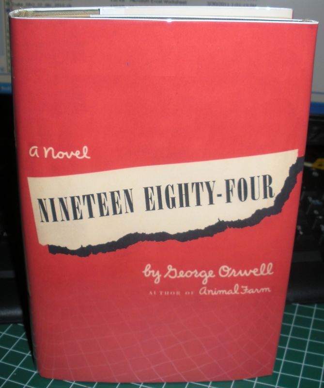 George Orwell 1984 Nineteen Eighty Four 1949 HC DJ US 1st Red Jacket