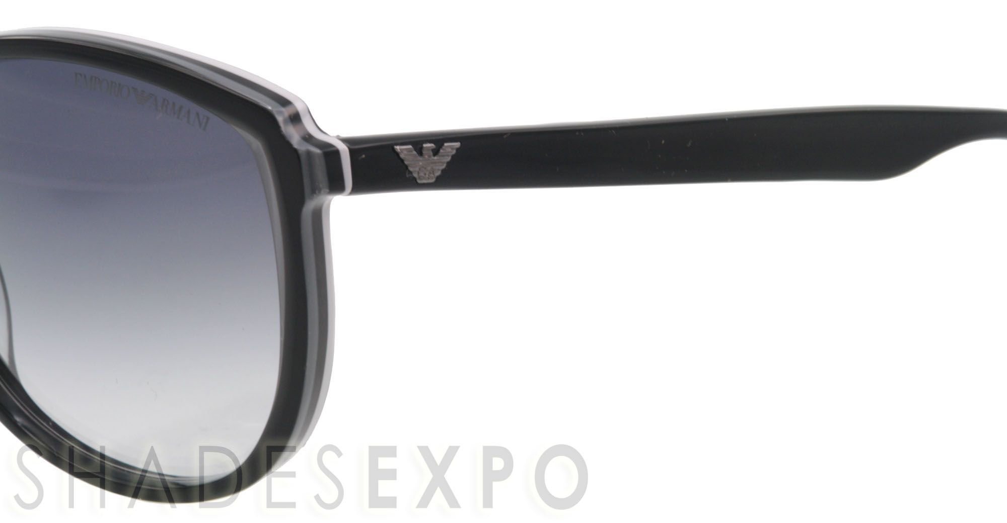 New Emporio Armani Sunglasses ea 9702 s Black 46NJJ EA9702 Authentic