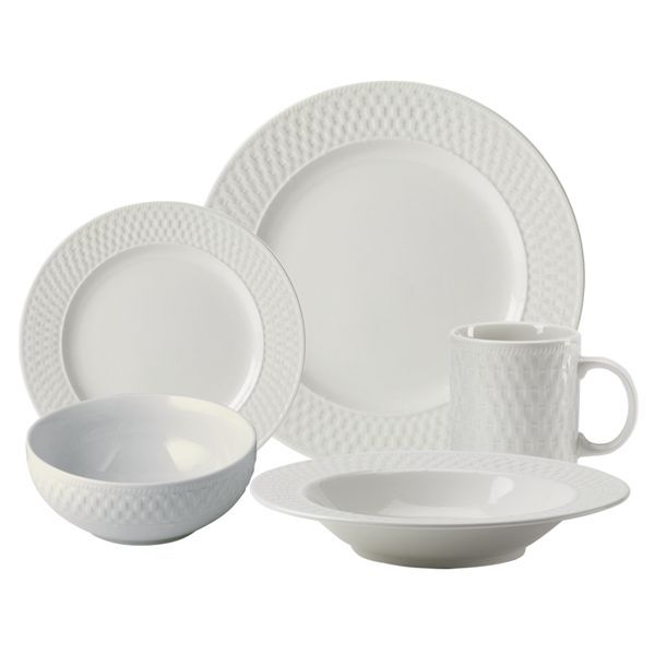 pfaltzgraff traditions weave dinnerware set 40 pc timeless design in