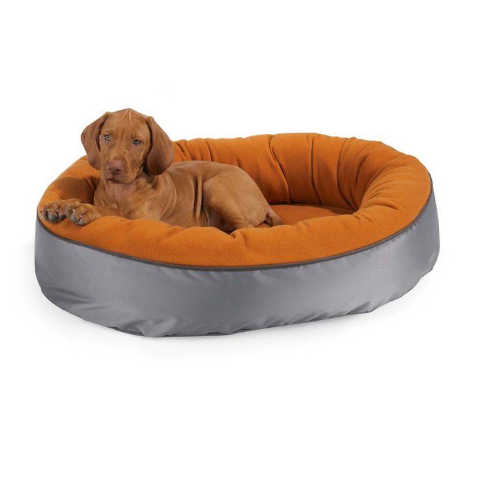 eco orbit dog bed sienna medium from brookstone the eco orbit combines