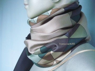  Washed Silk Scarf Psyche Foulard GM Carre Neuf Soie Lavée