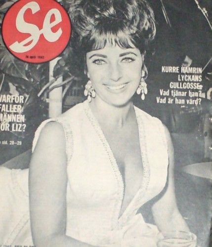 Elizabeth Taylor RARE Swedish Magazine SE April 1962