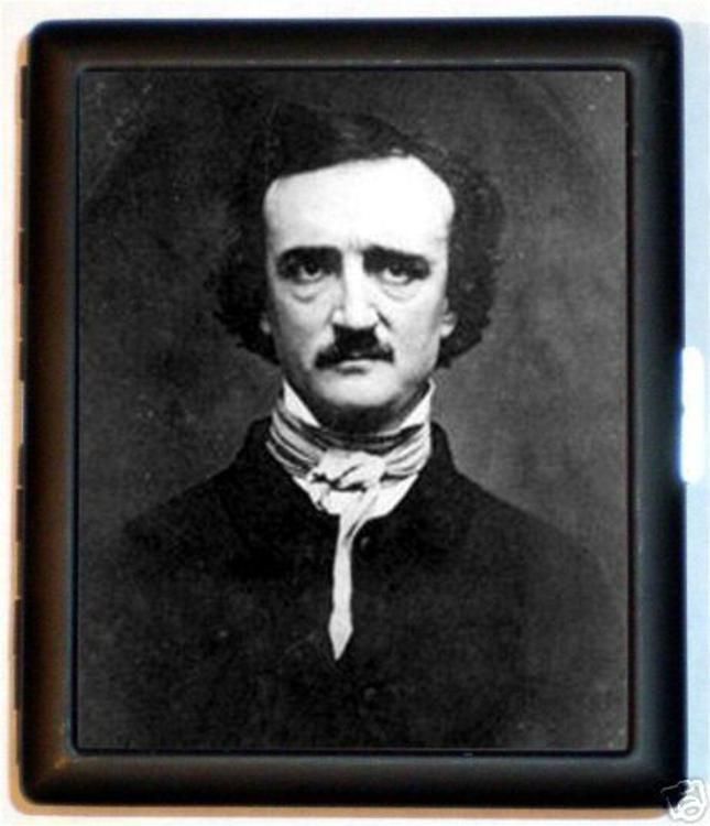 Edgar Allan Poe ID or Cigarette Case Goth Horror