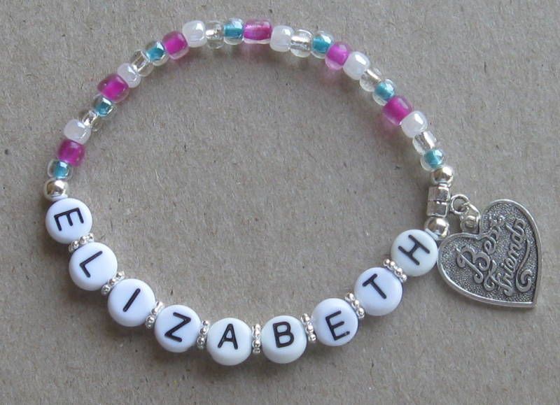 Best Friends Personalized Heart Charm Bracelet