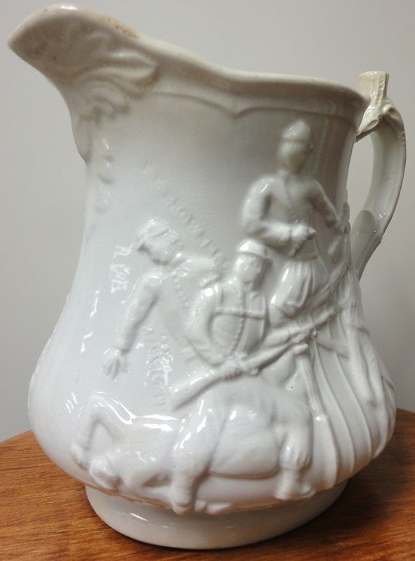 Mourning Elmer Ellsworth Civil War Vase Death Avenged Scene Patriotic