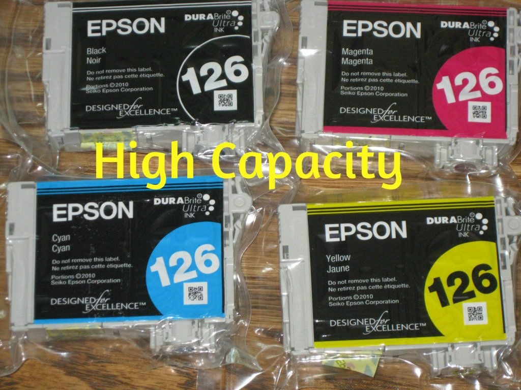 Genuine Epson Printer Ink 126 T126520 T126120 Workforce 60 630 633 635