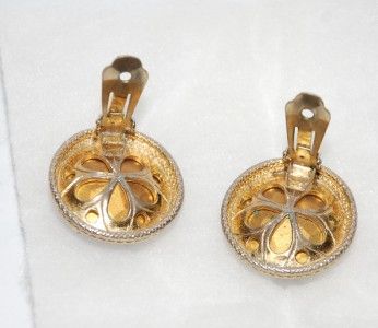 elsa schiaparelli watermelon earrings signed