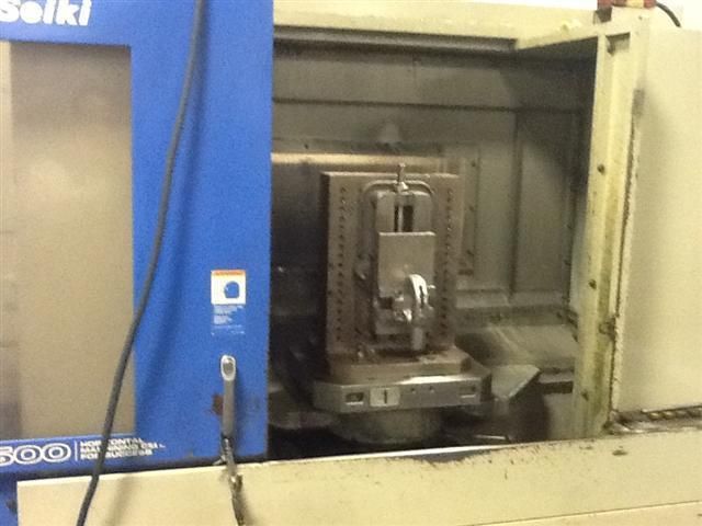 2001 Hitachi Seiki HS 500 CNC Horizontal Machining Center Fanuc